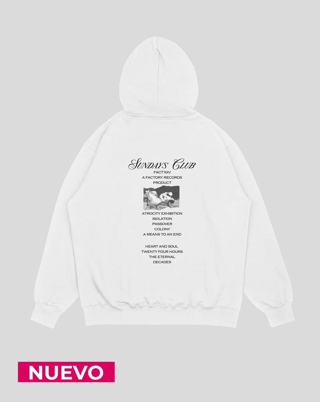 Hoodie Blanco Closer (UNISEX)