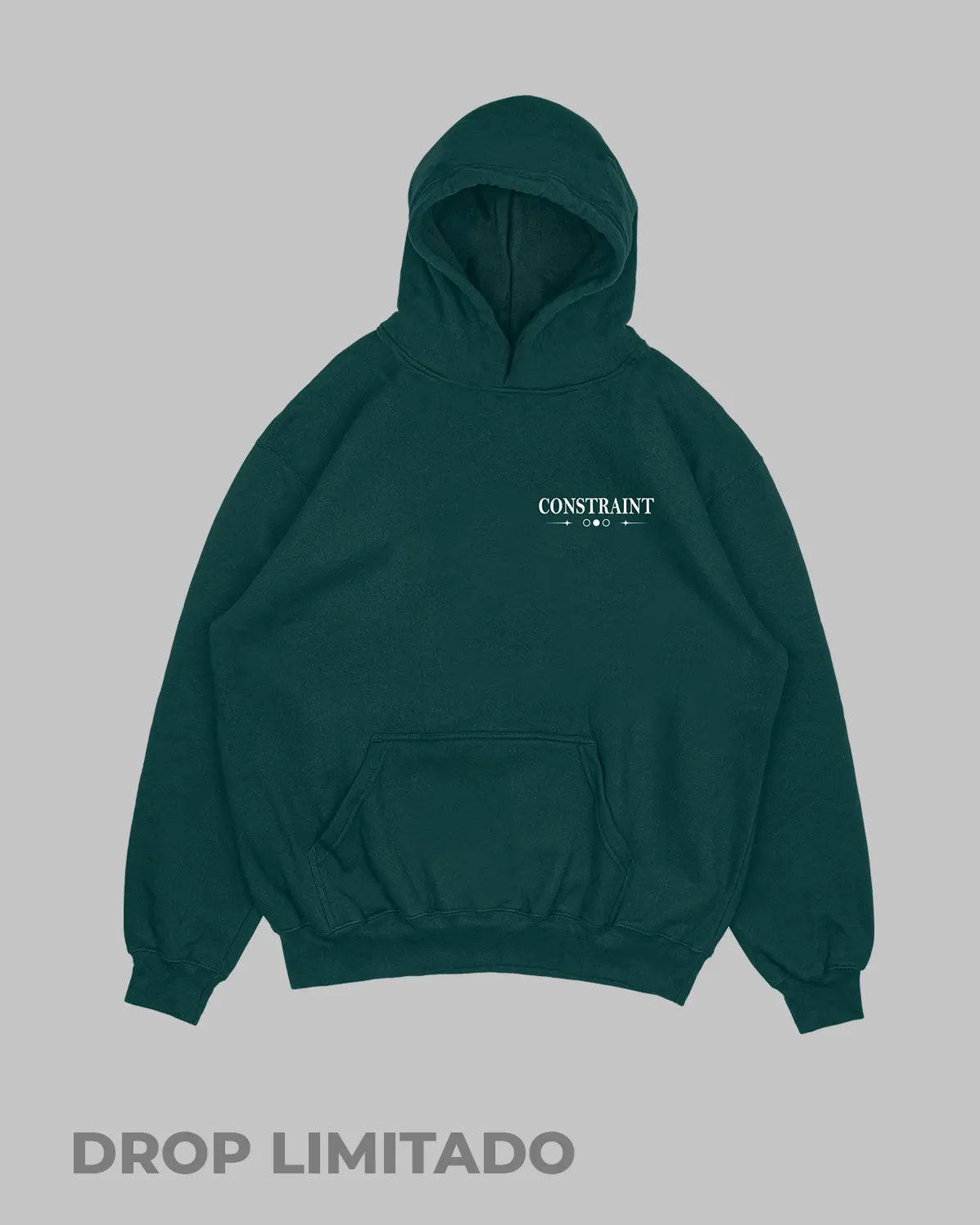 Hoodie verde botella Constraint (UNISEX)