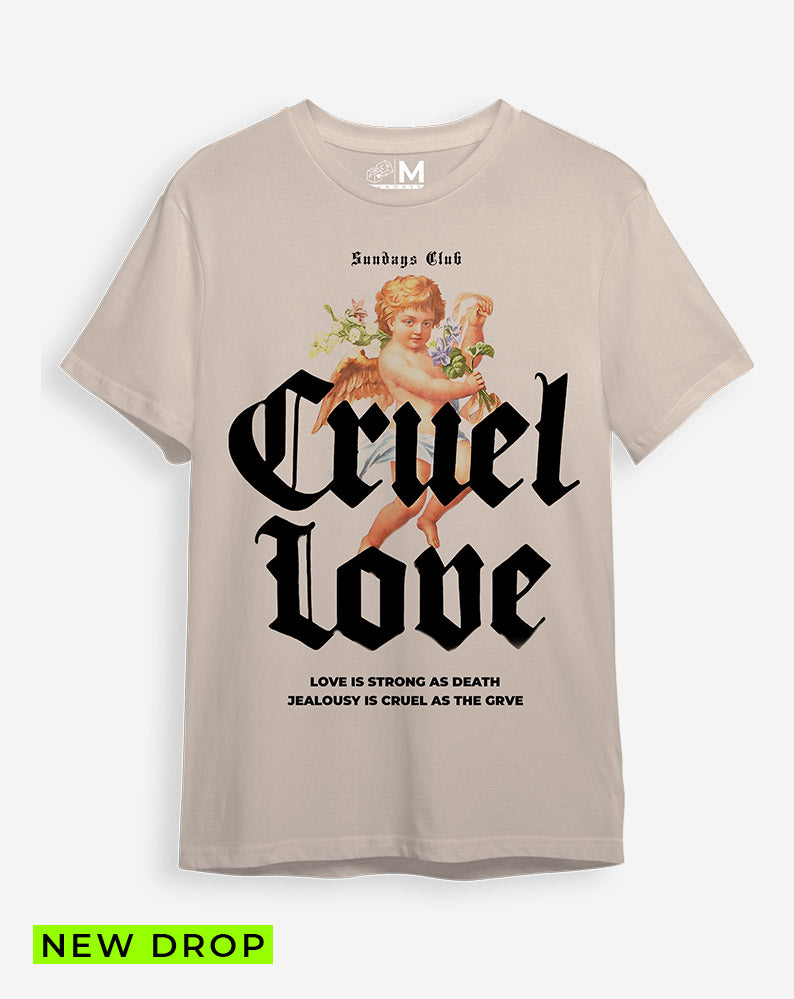 Camiseta cruel love beige (UNISEX)