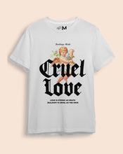 Cargar imagen en el visor de la galería, Camiseta blanca cruel love (UNISEX)
