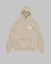 Cargar imagen en el visor de la galería, Hoodie Beige End World (UNISEX)
