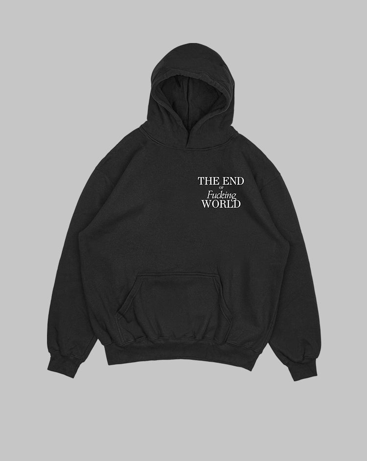 Hoodie Negro End World (UNISEX)