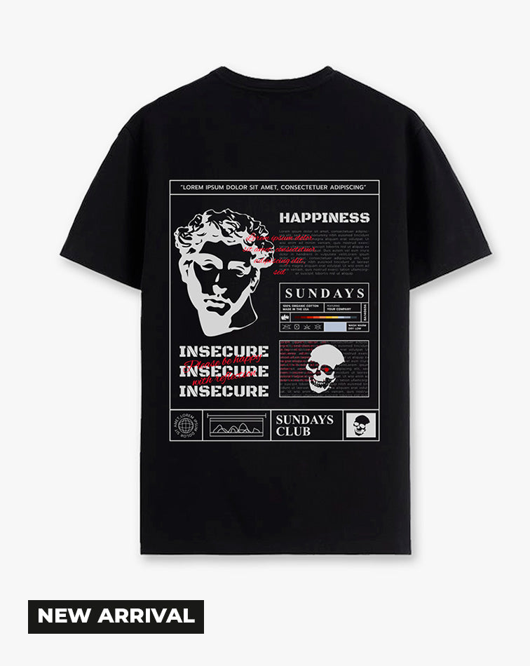 Camiseta Negra Insecure (UNISEX)