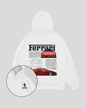 Cargar imagen en el visor de la galería, Hoodie Blanco Ferrari F40 (UNISEX)

