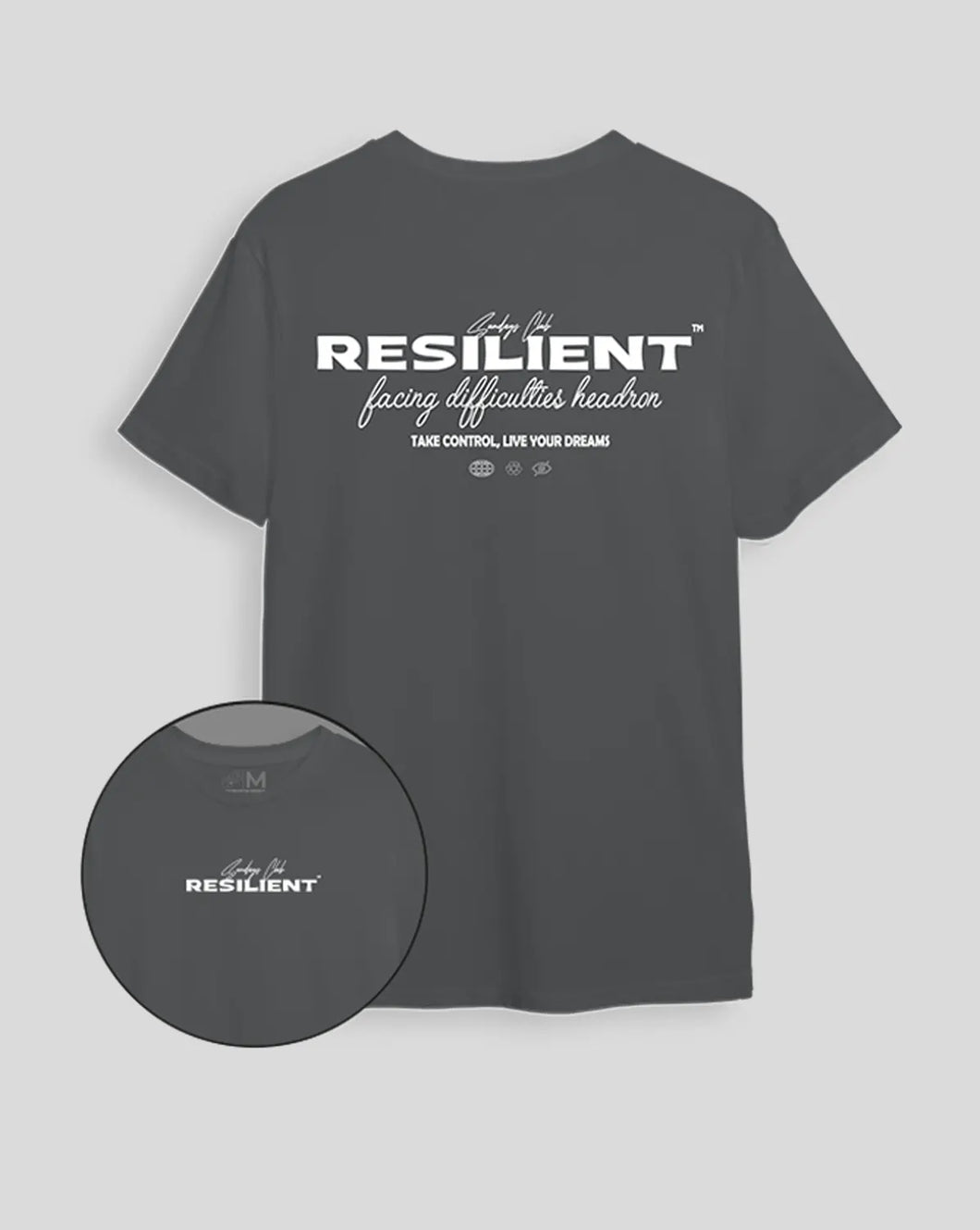 Camiseta  gris piedra Resilient (UNISEX)