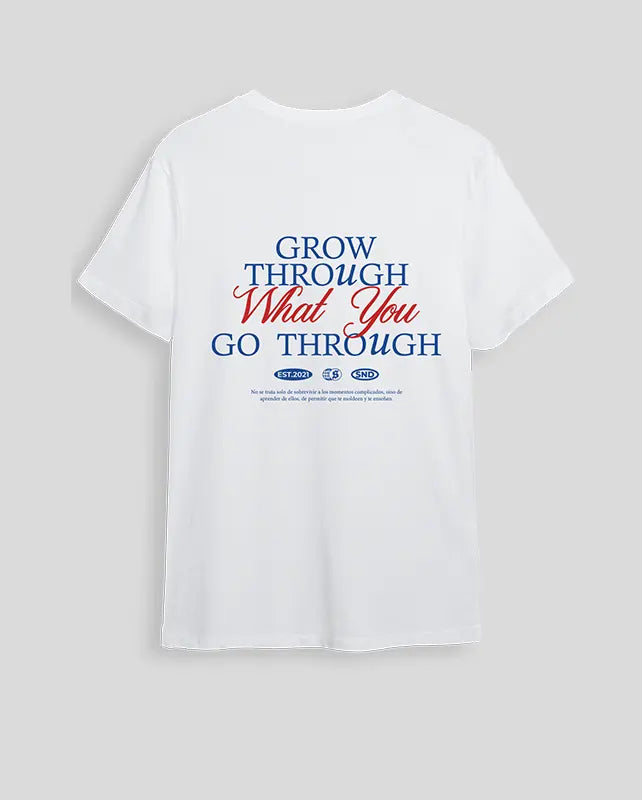 Camiseta blanca grow (UNISEX)