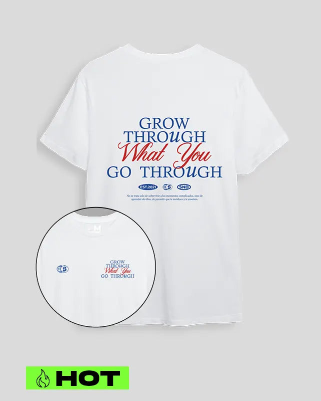 Camiseta blanca grow (UNISEX)