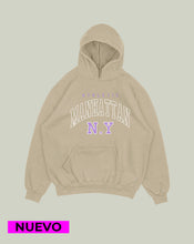 Cargar imagen en el visor de la galería, Hoodie Beige Manhattan (UNISEX)
