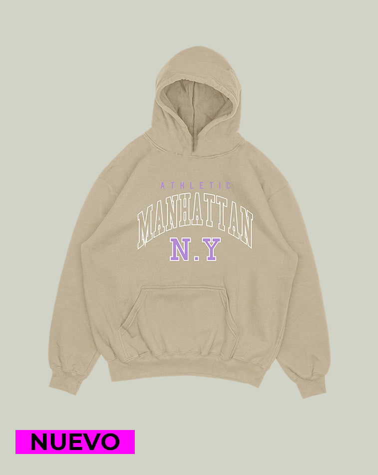 Hoodie Beige Manhattan (UNISEX)