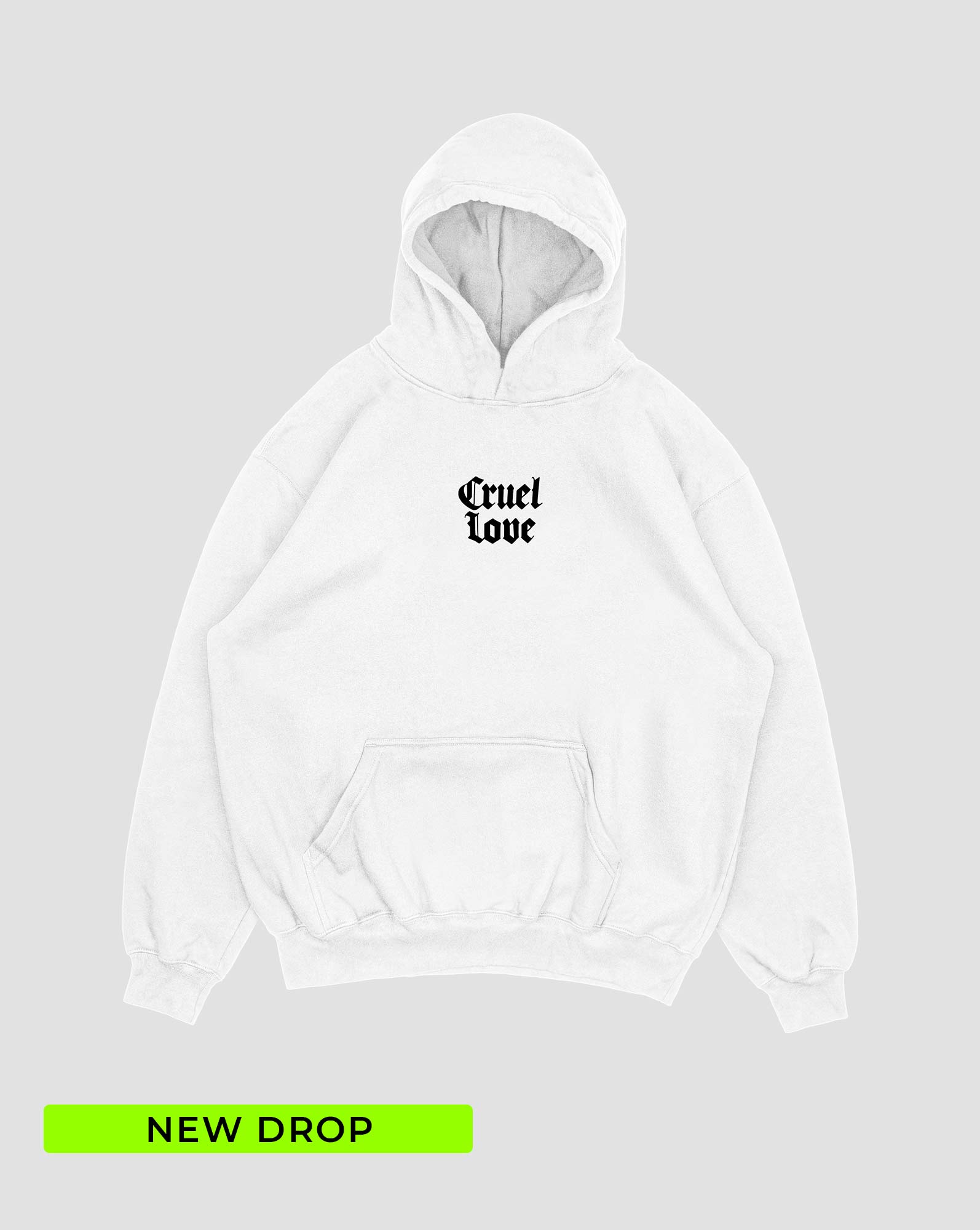 Hoodie Blanco Cruel love (UNISEX)