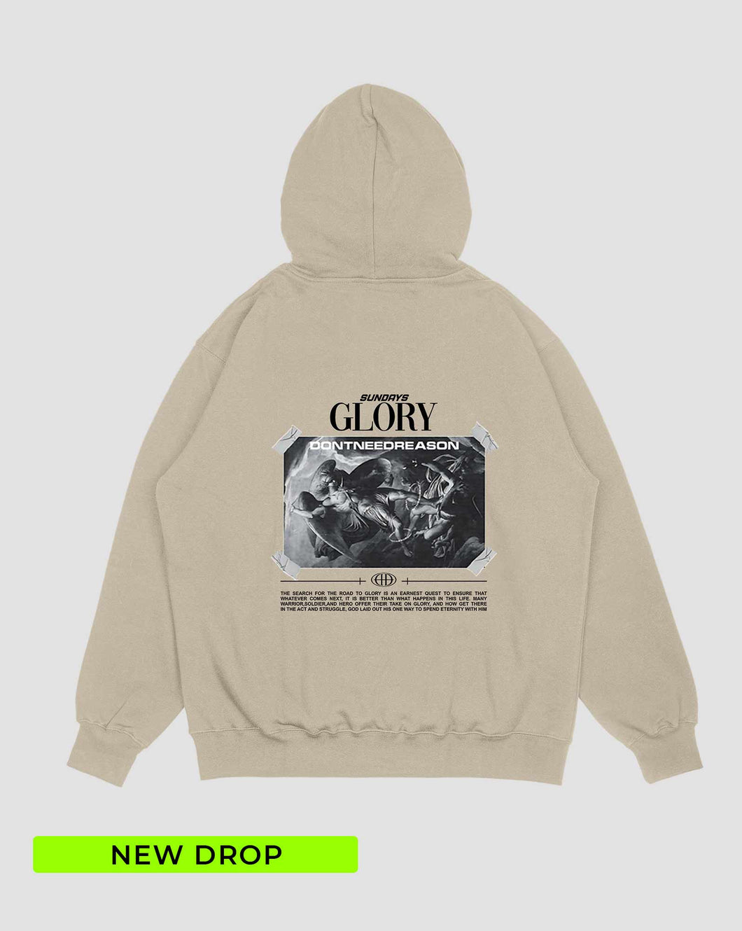 Hoodie Beige Glory (UNISEX)