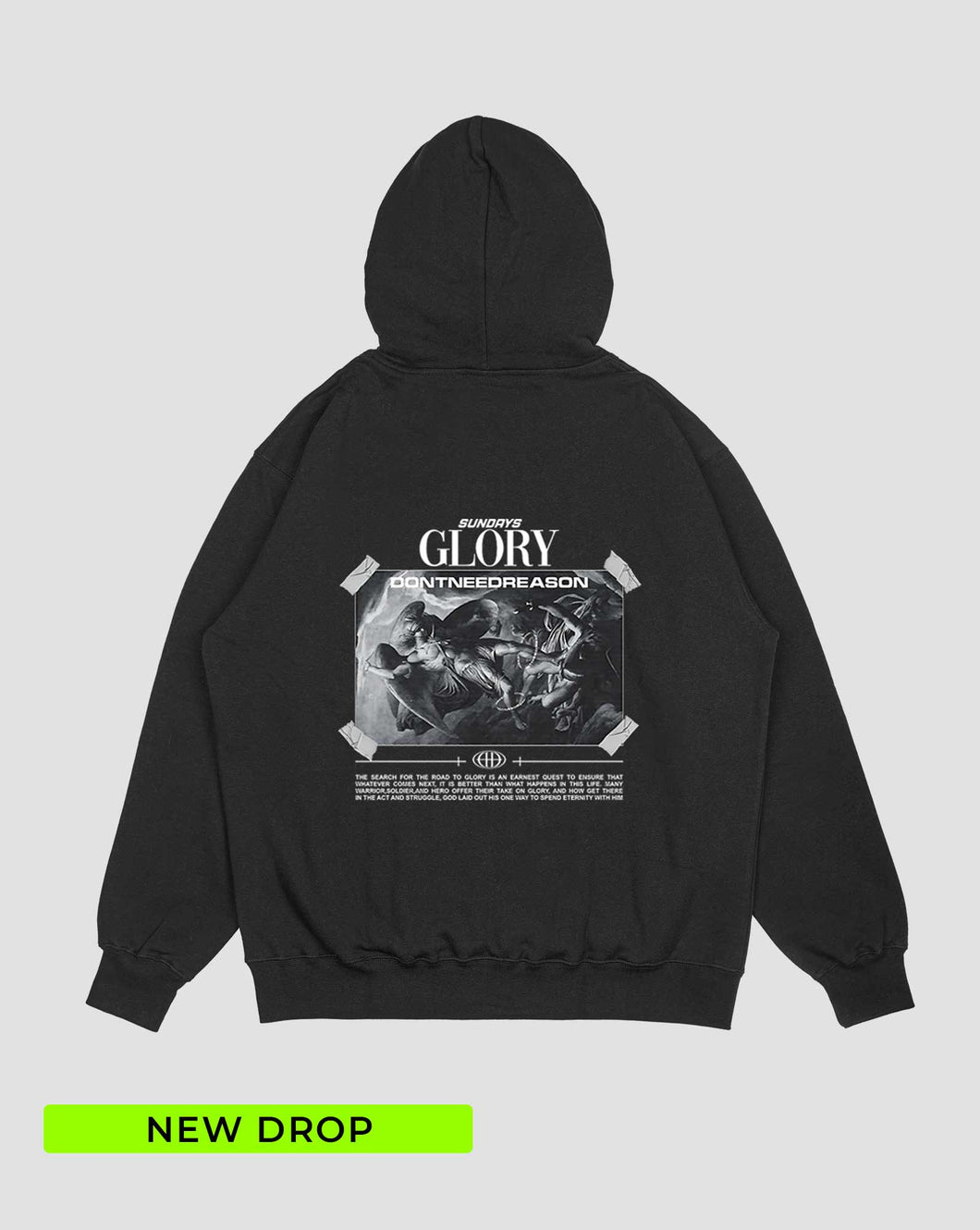 Hoodie Negro Glory (UNISEX)