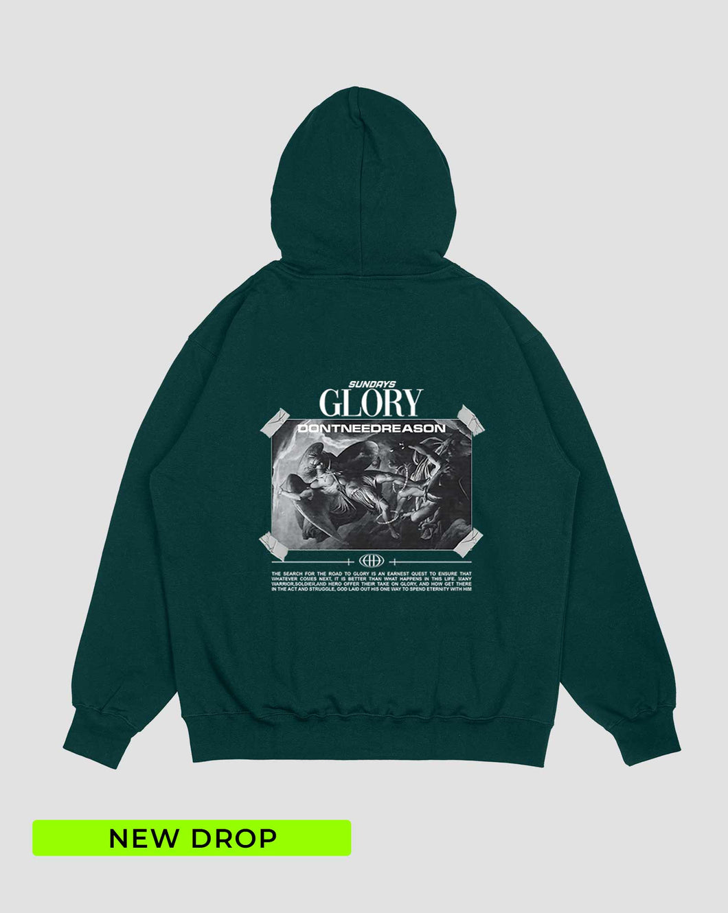 Hoodie Verde botella Glory (UNISEX)