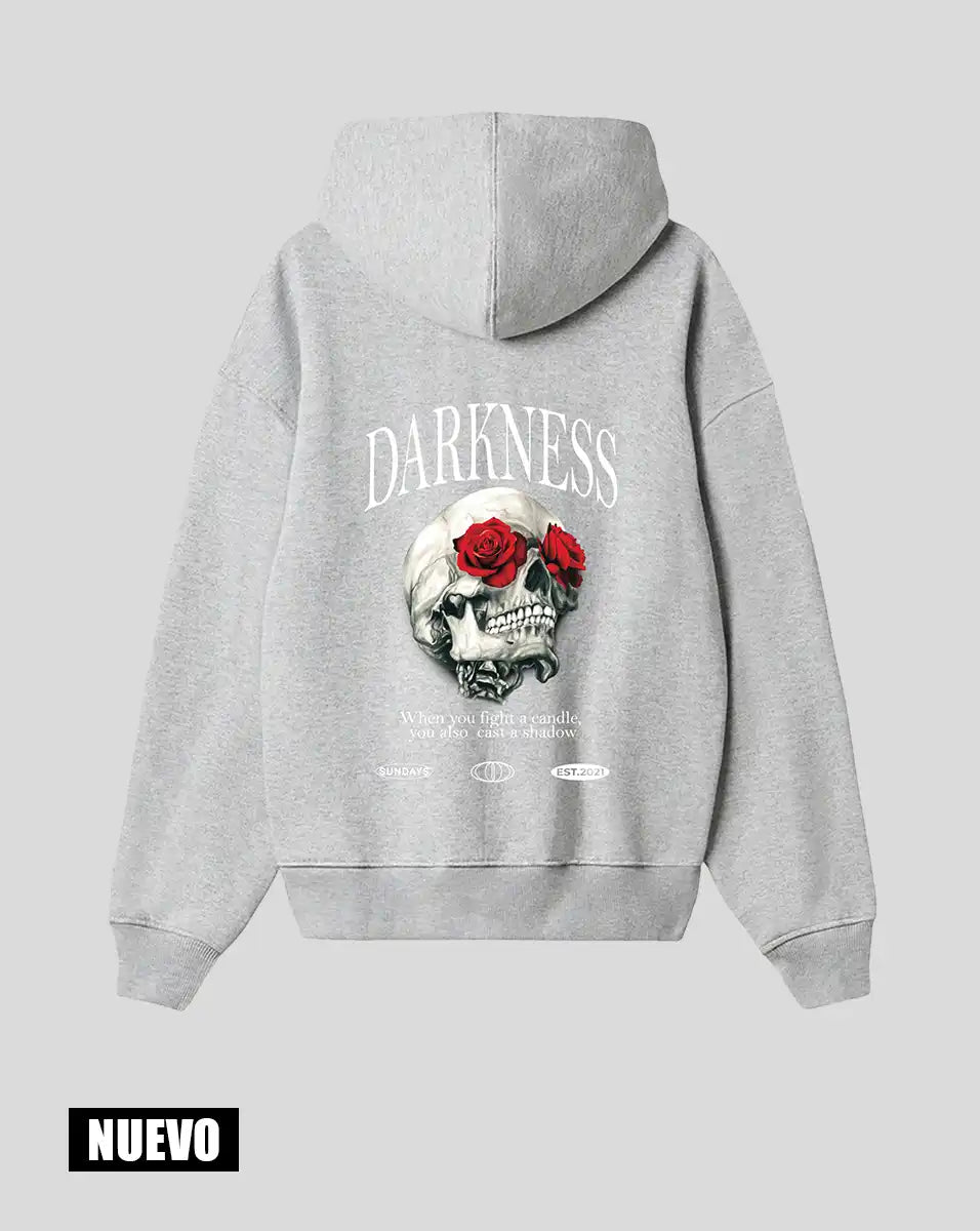 Hoodie Gris Jasp. Darkness (UNISEX)