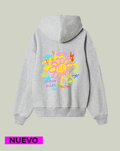 Cargar imagen en el visor de la galería, Hoodie Gris gasp. Flower (UNISEX)
