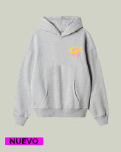 Cargar imagen en el visor de la galería, Hoodie Gris gasp. Flower (UNISEX)
