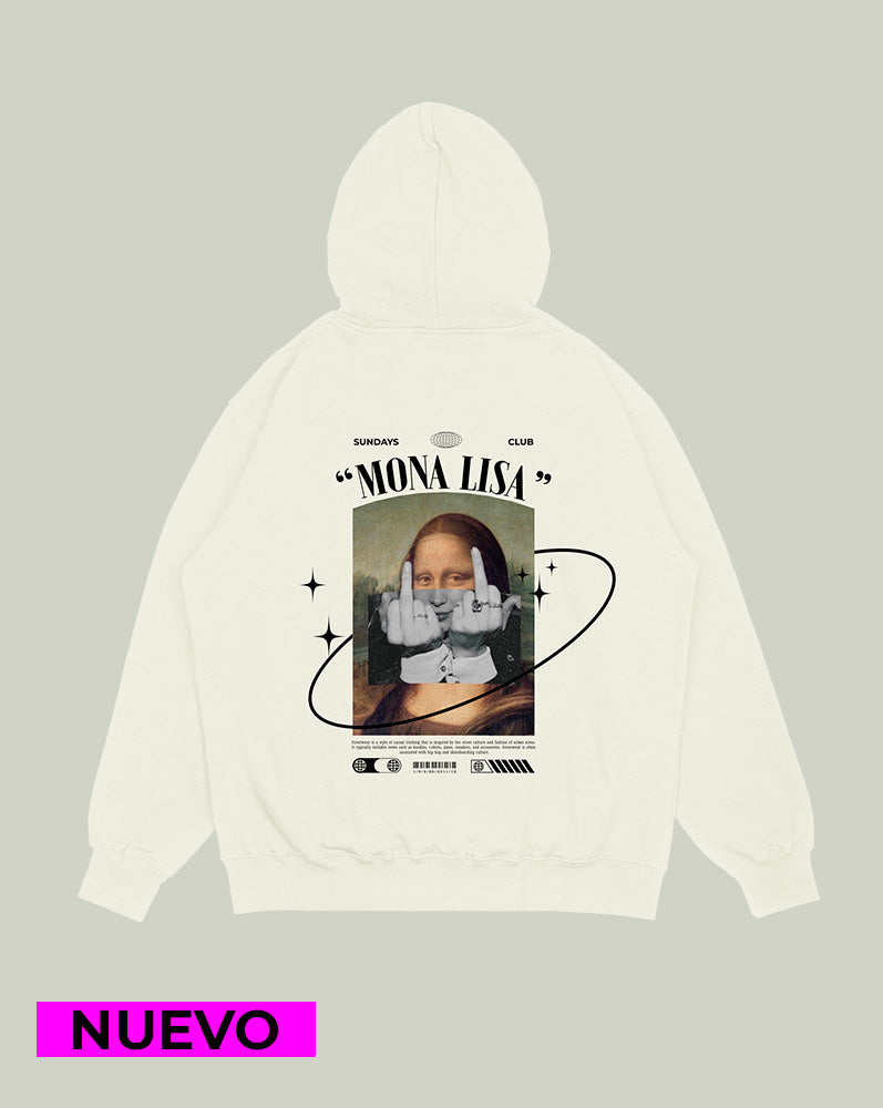 Hoodie Hueso Mona Lisa (UNISEX)