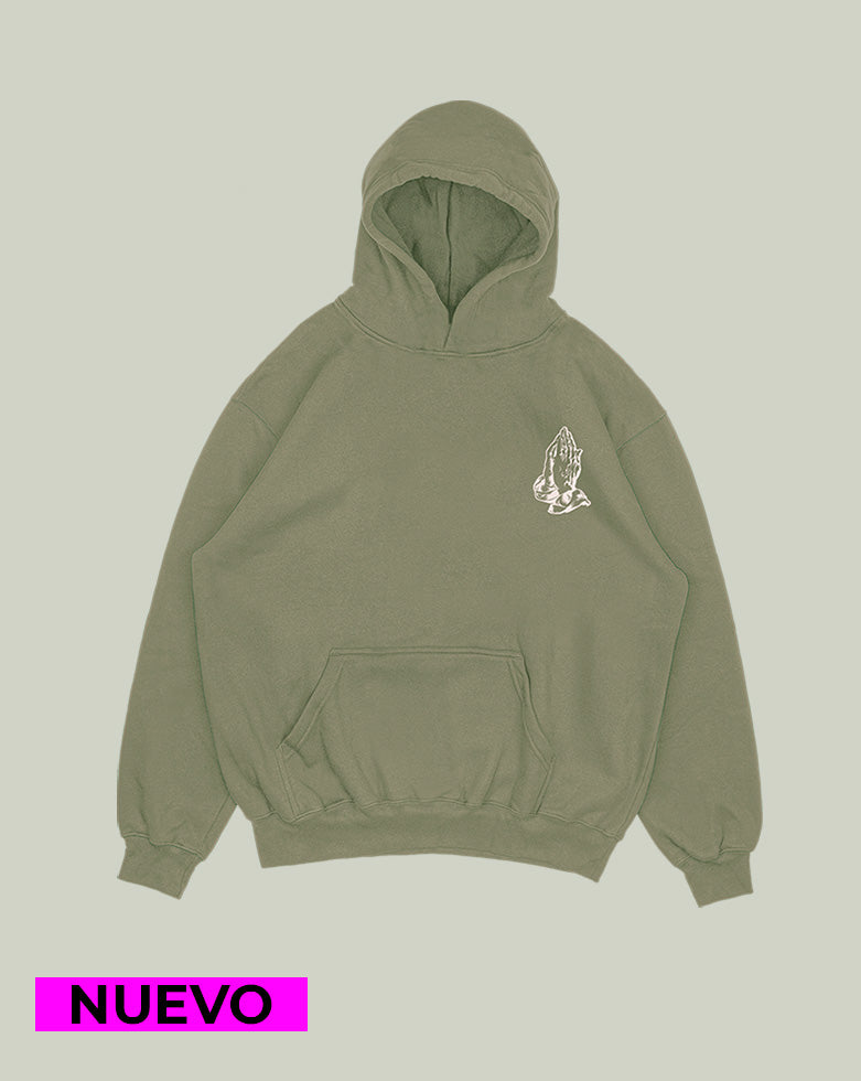 Hoodie Verde oliva Bendición (UNISEX)