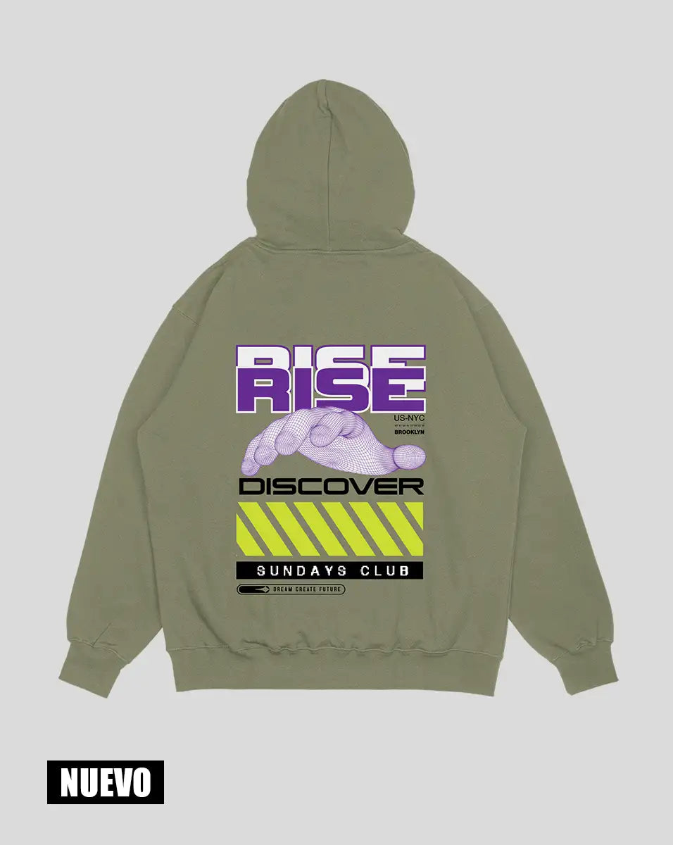 Hoodie Verde Oliva Rise (UNISEX)