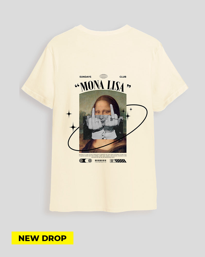 Camiseta Hueso Mona Lisa (UNISEX)