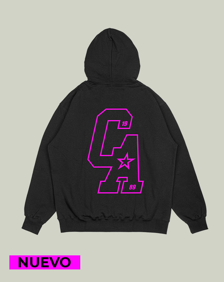 Hoodie Negro CA (UNISEX)