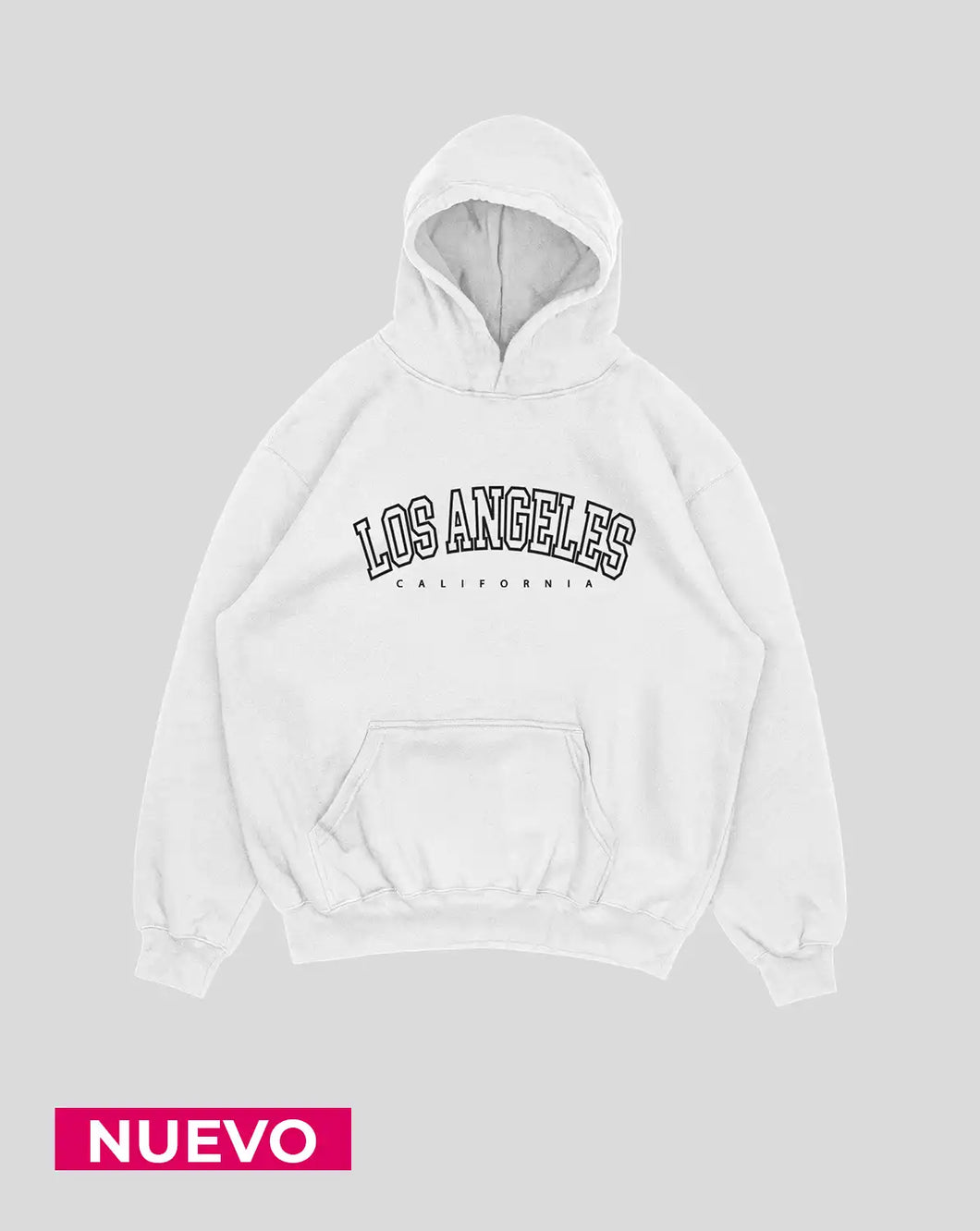 Hoodie Blanco Los Angeles (UNISEX)