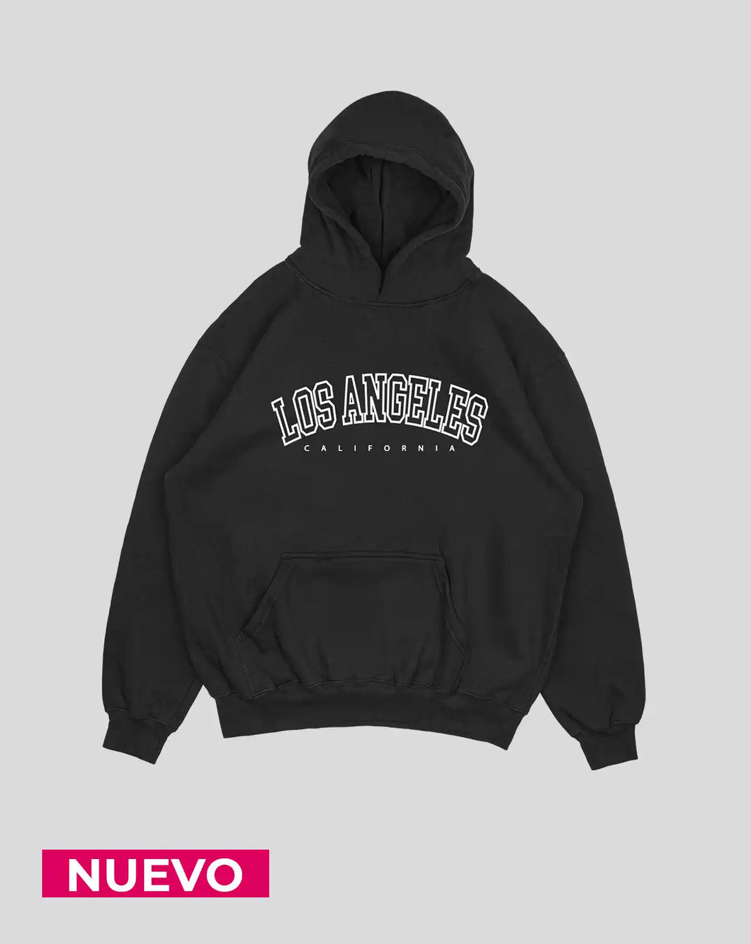 Hoodie Negro Los Angeles (UNISEX)