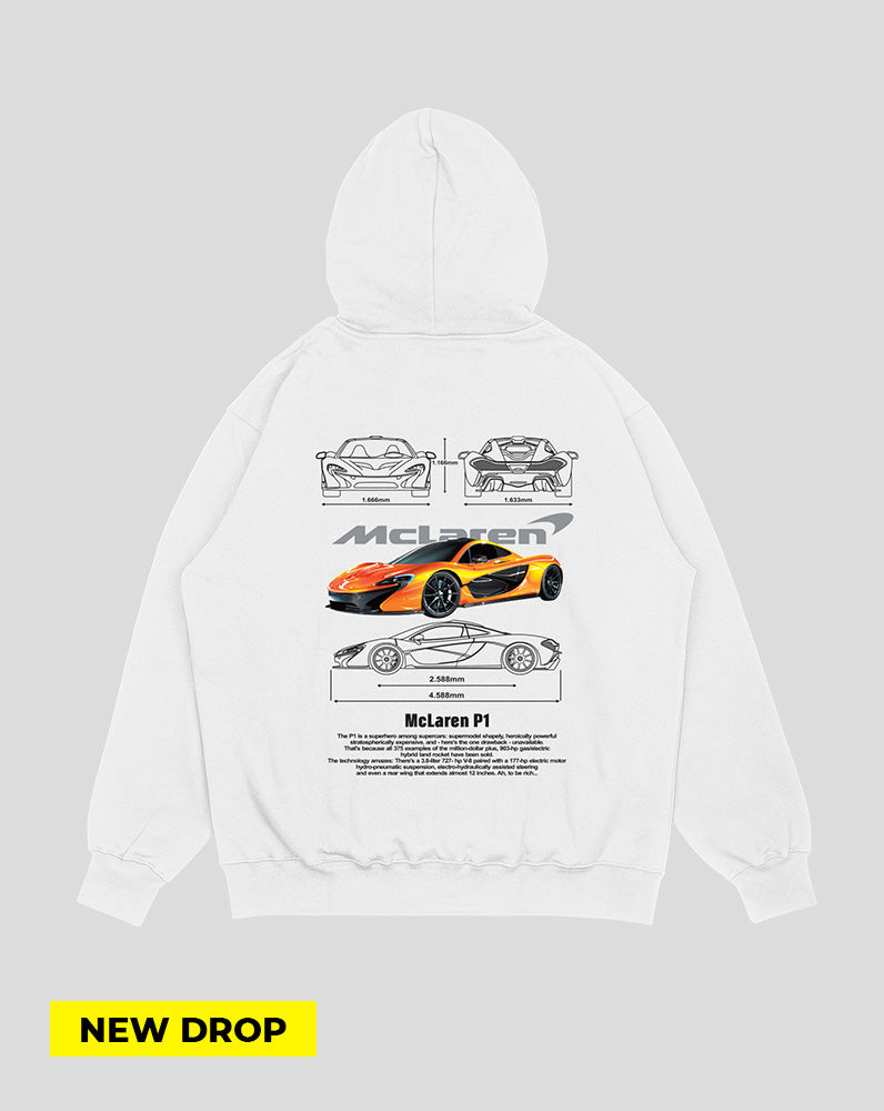 Hoodie Blanco Mclaren (UNISEX)