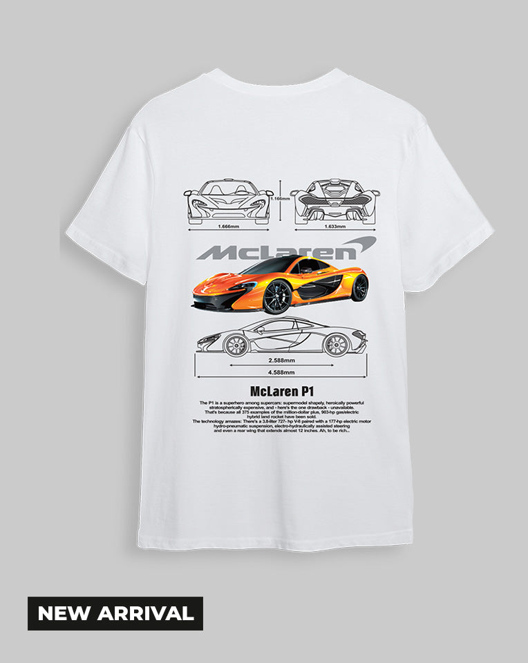 Camiseta Blanca Mclaren (UNISEX)