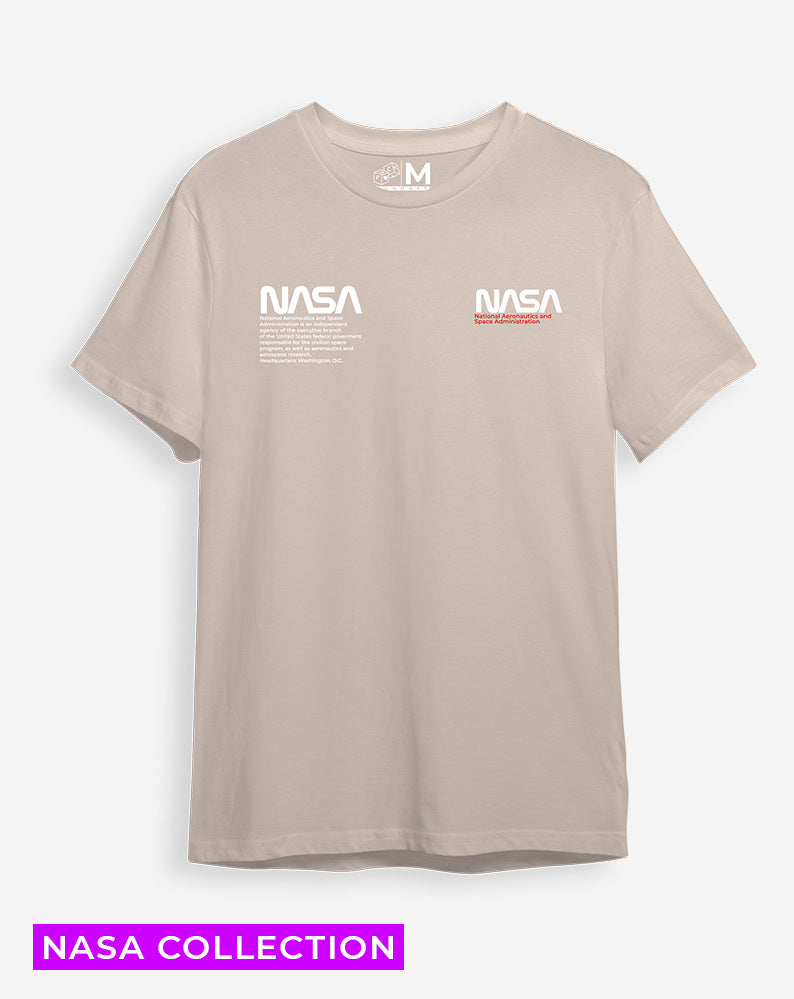 Nasa doble logo beige(UNISEX)