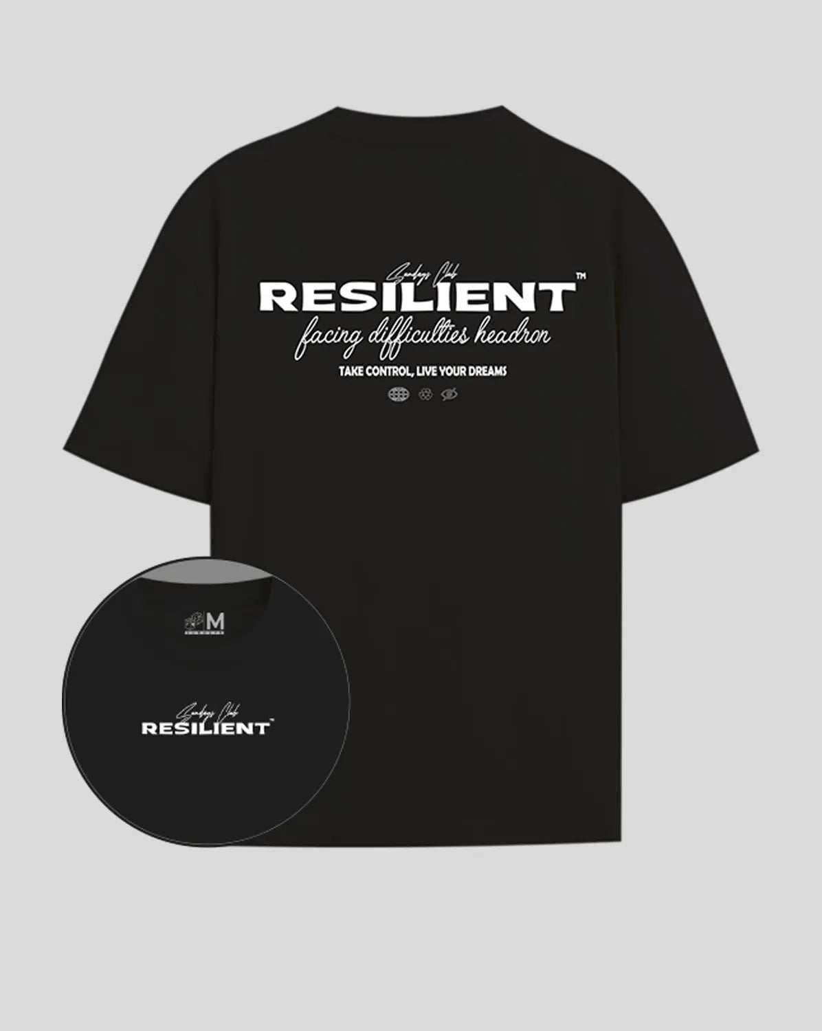 Camiseta negra Resilient (UNISEX)