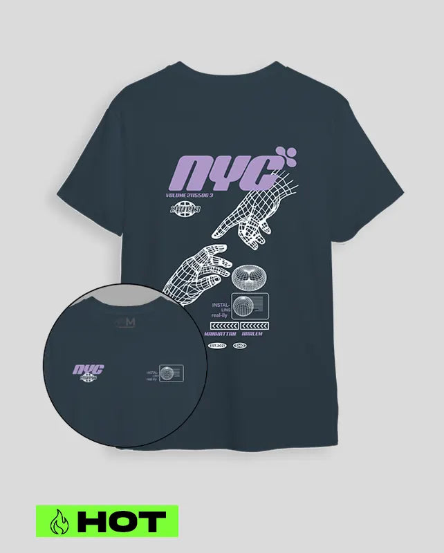 Camiseta azul aero NYC (UNISEX)