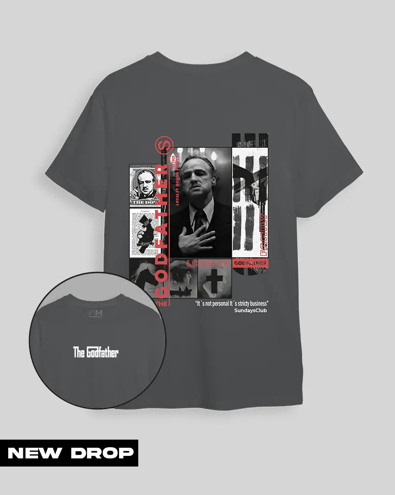 Camiseta gris piedra Padrino (UNISEX)