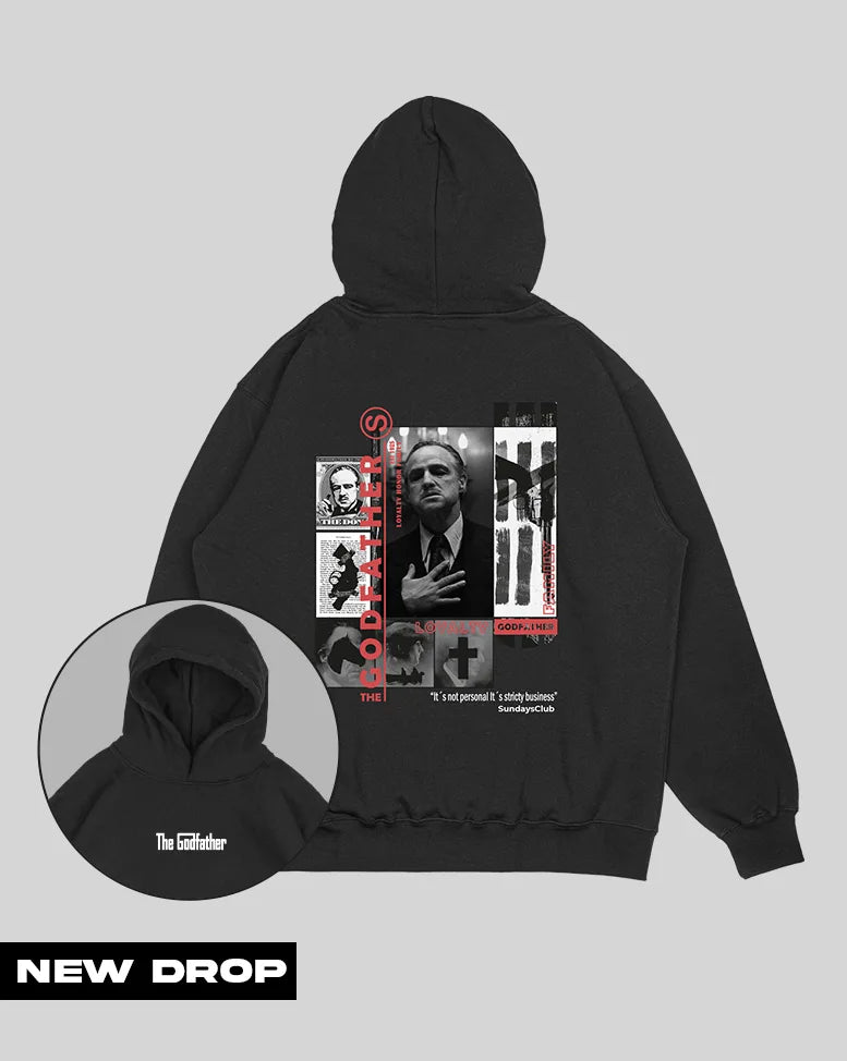 Hoodie negra Padrino (UNISEX)