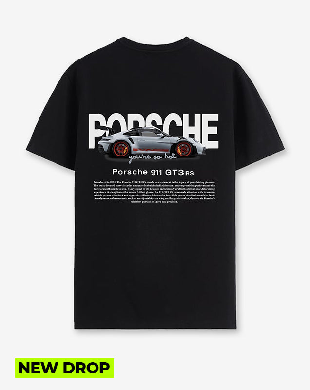 Camiseta negra Porsche (UNISEX)