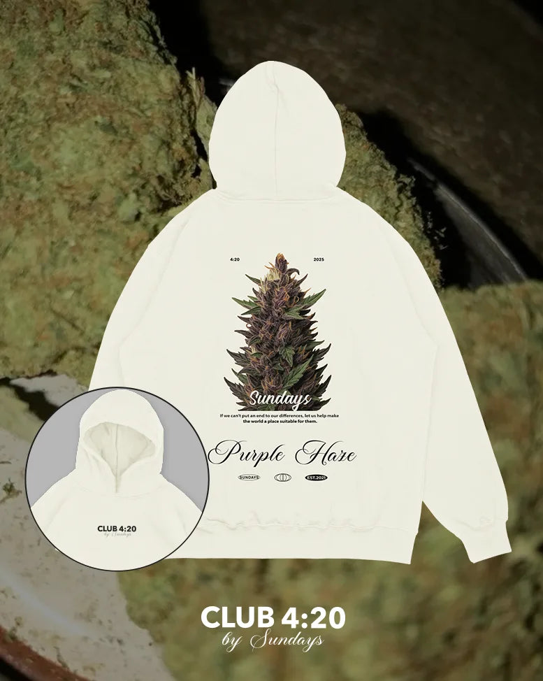 Hoodie hueso Purple (UNISEX)