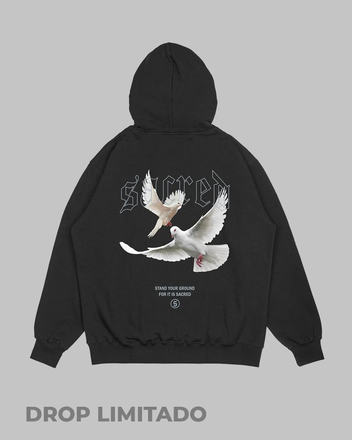 Hoodie Negro Sacred (UNISEX)