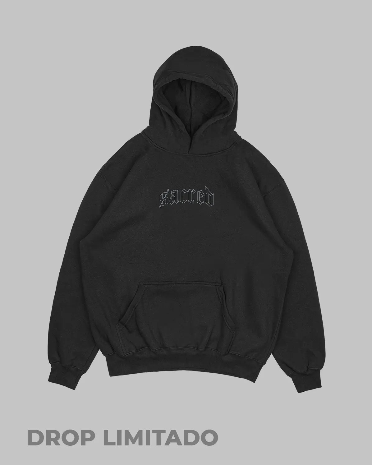 Hoodie Negro Sacred (UNISEX)