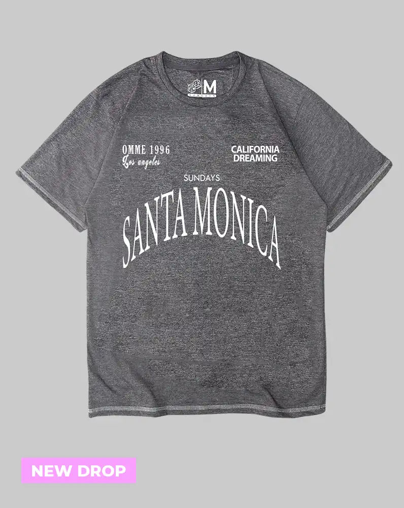 Camiseta Gris oscuro Santa Monica (UNISEX)