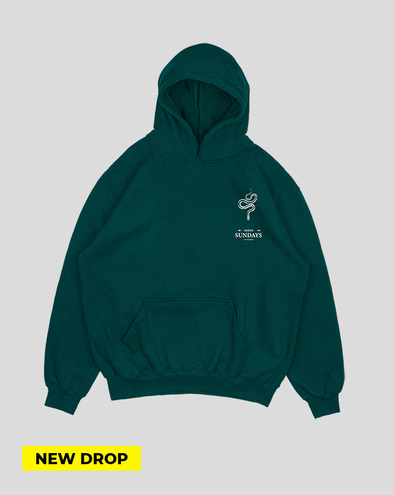 Hoodie Verde botella Snake (UNISEX)