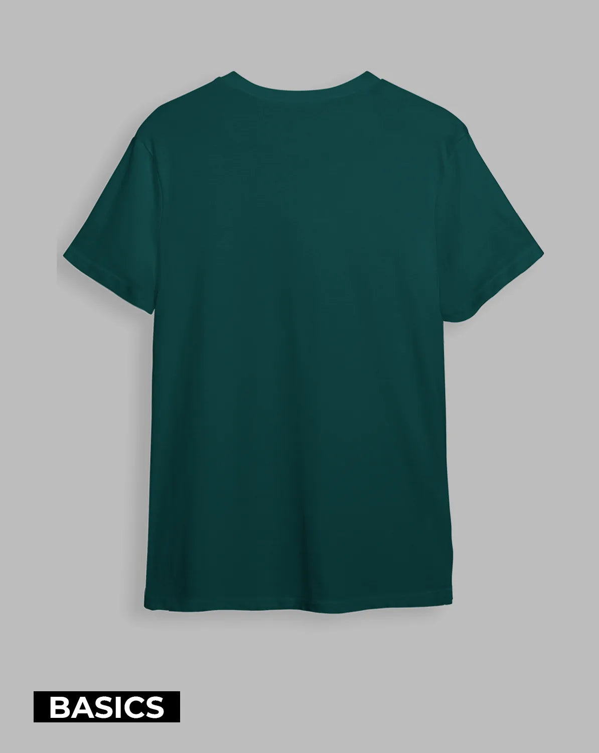 Camiseta básica Semi-oversize Verde Botella (UNISEX)