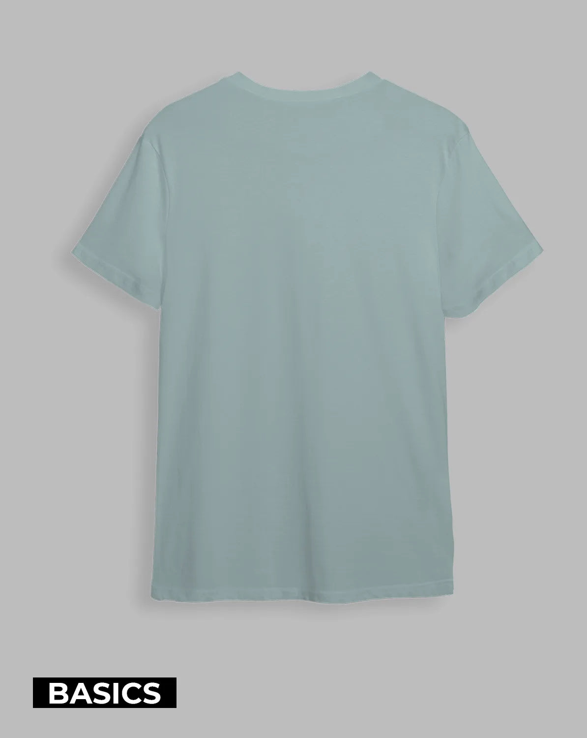 Camiseta básica Semi-oversize Verde surf (UNISEX)