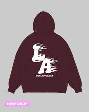 Cargar imagen en el visor de la galería, Hoodie Vino L.A (UNISEX)
