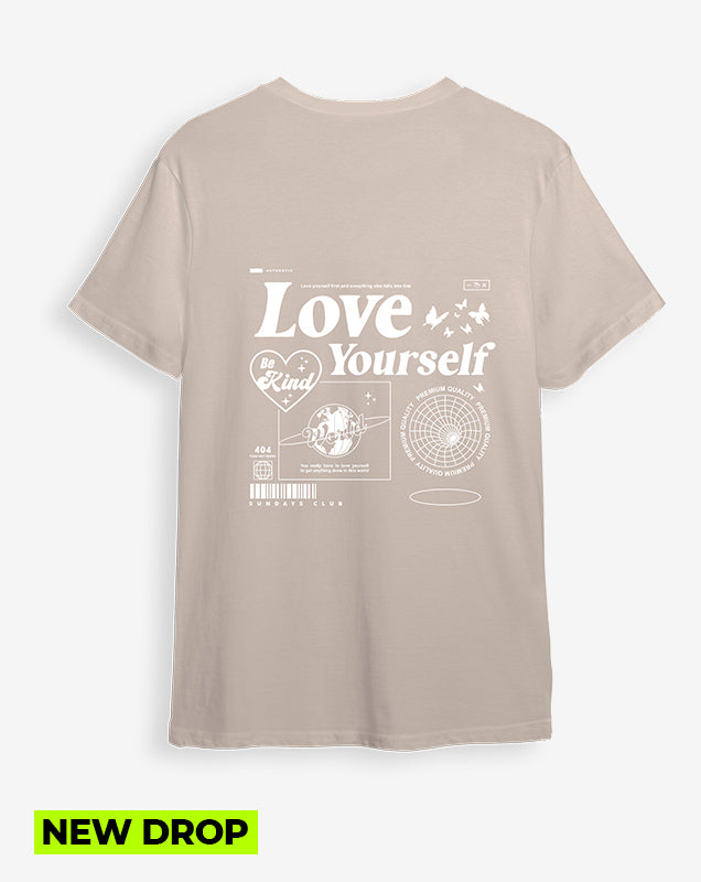 Camiseta beige Yourself (UNISEX)