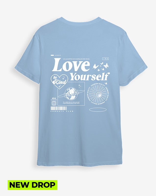 Camiseta celeste Yourself (UNISEX)