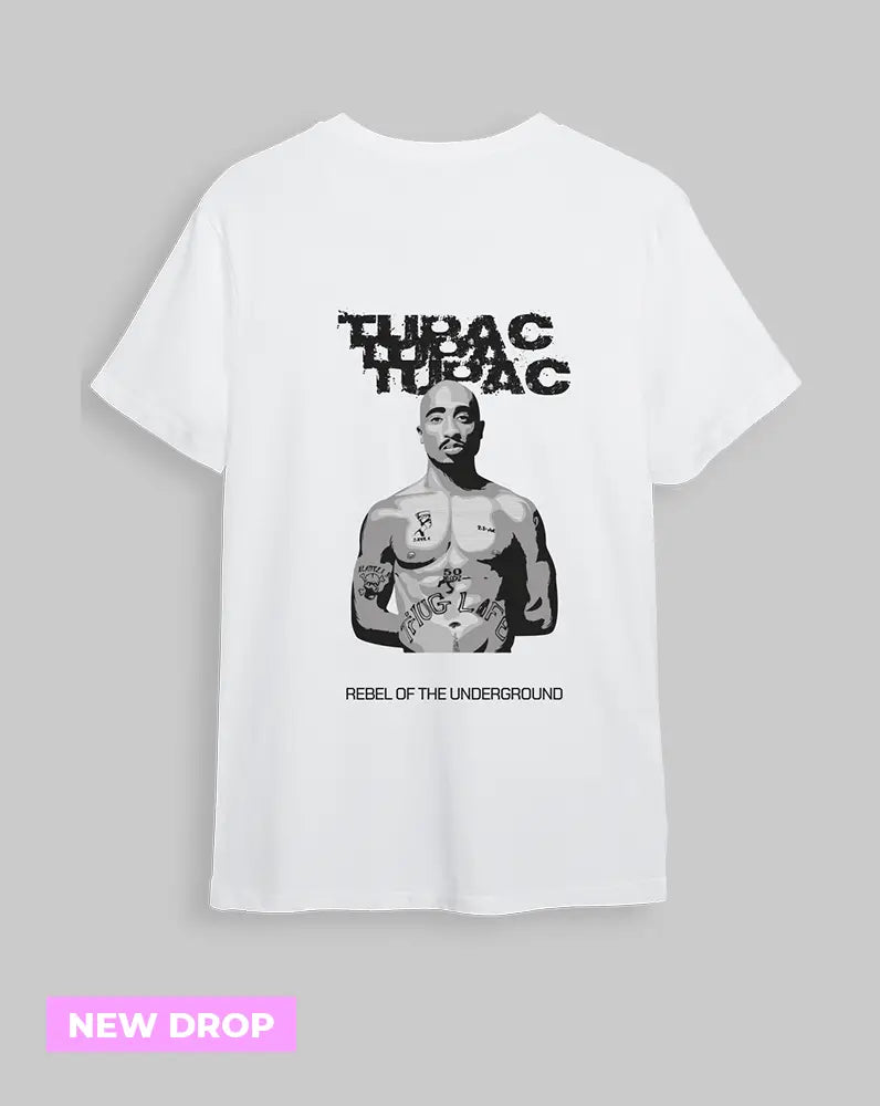 Camiseta Blanca tupac (UNISEX)