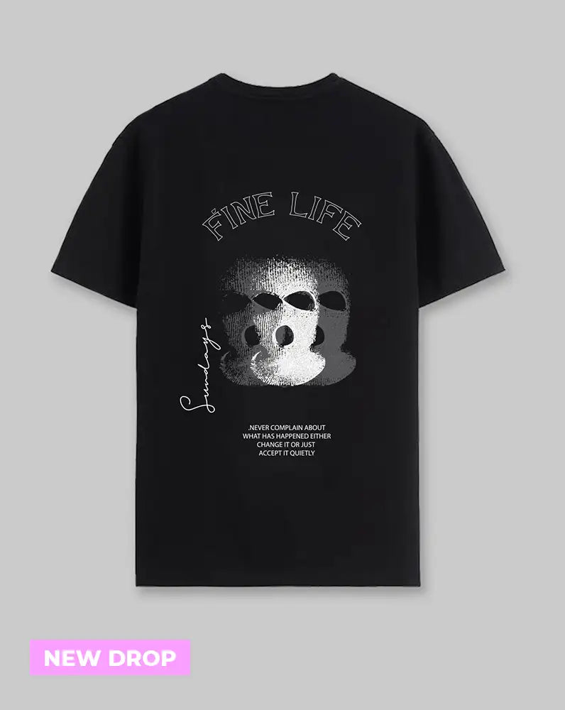 Camiseta negra fine life (UNISEX)