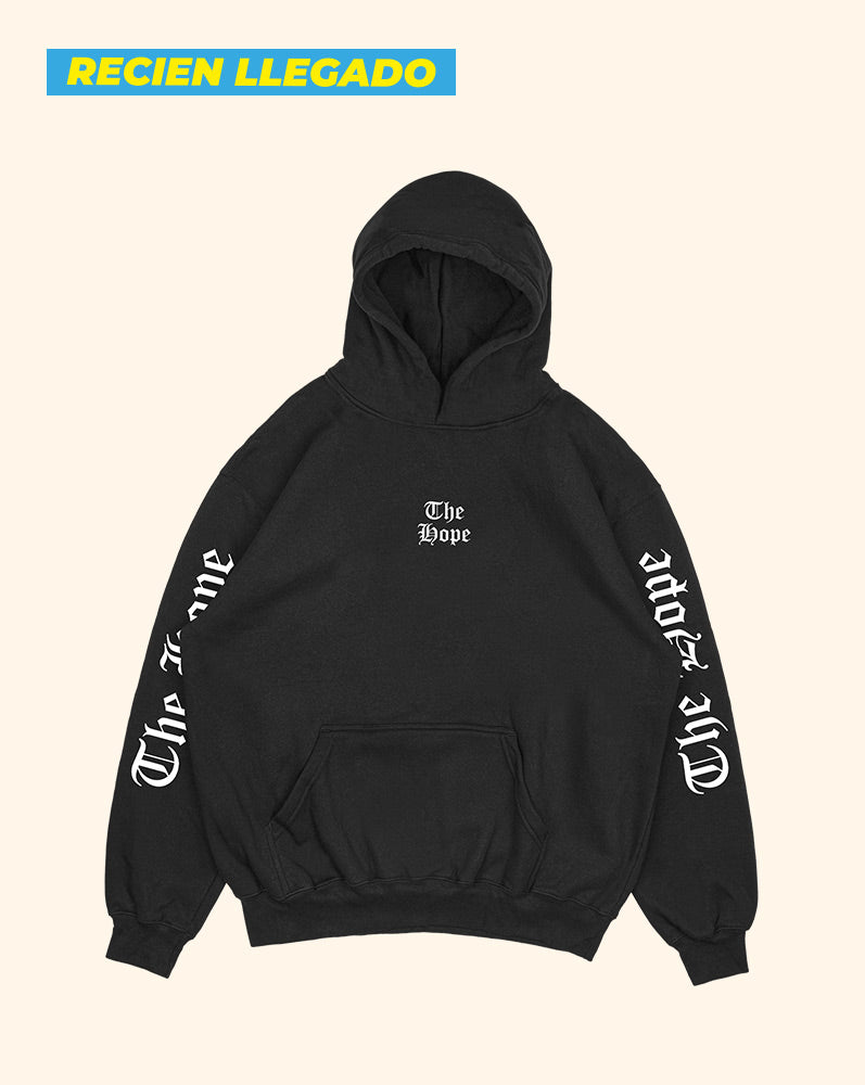 Hoodie negro the hope  (UNISEX)