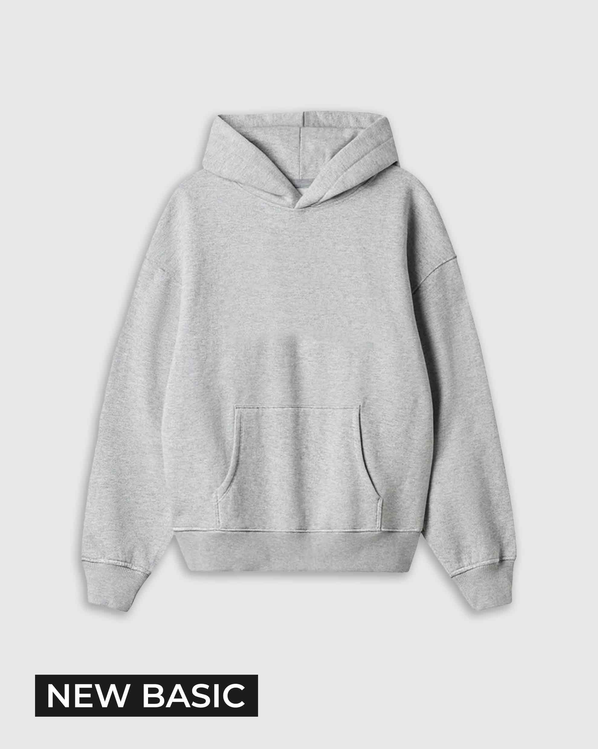 Sudadera basic plomo gaspeado