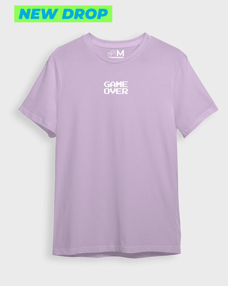 Camiseta lila game over (UNISEX)